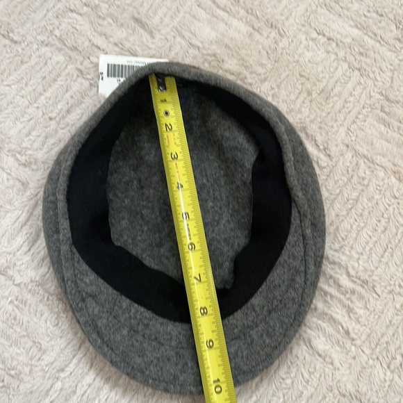 100% wool flat cap hat in charcoal Size L/XL, New with tags - Picture 10 of 16